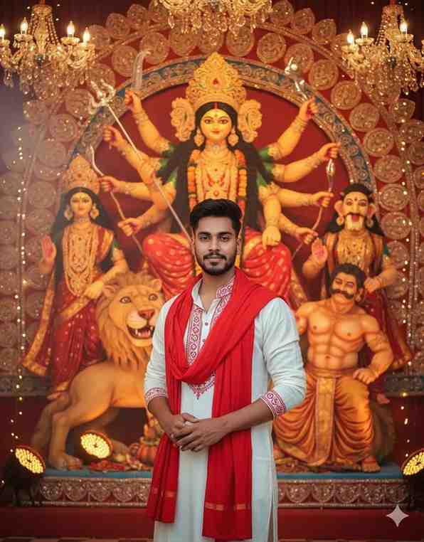 Gemini Navratri Ai Photo Editing Prompt 3 durga puja photo editing gemini prompt